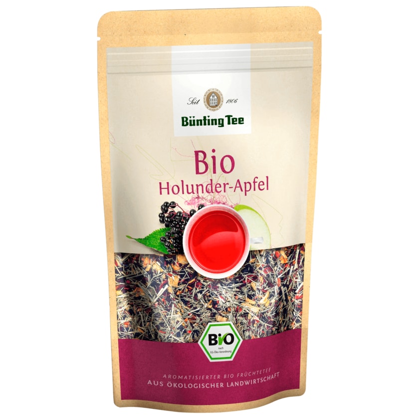 Bünting Tee Bio Holunder-Apfel 90g